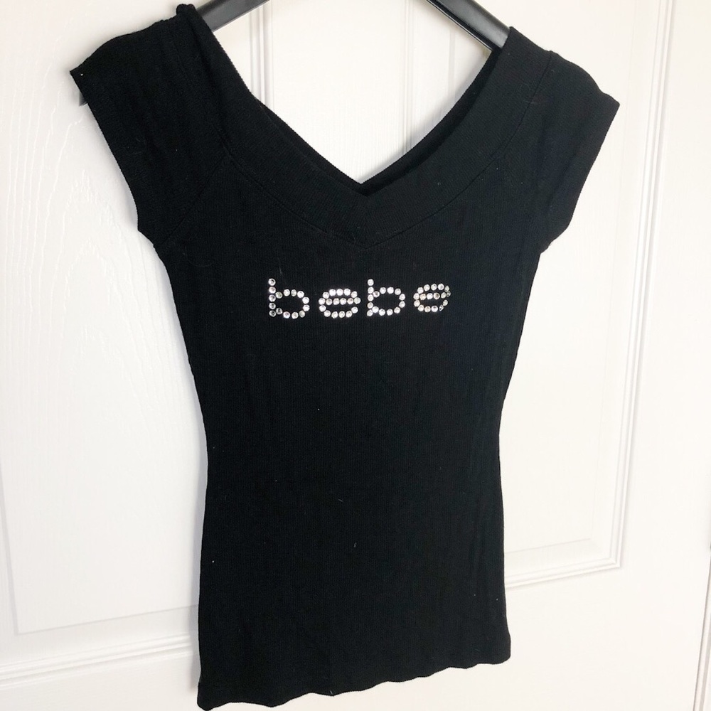 Bebe Black Shirt Size Small Made in USA